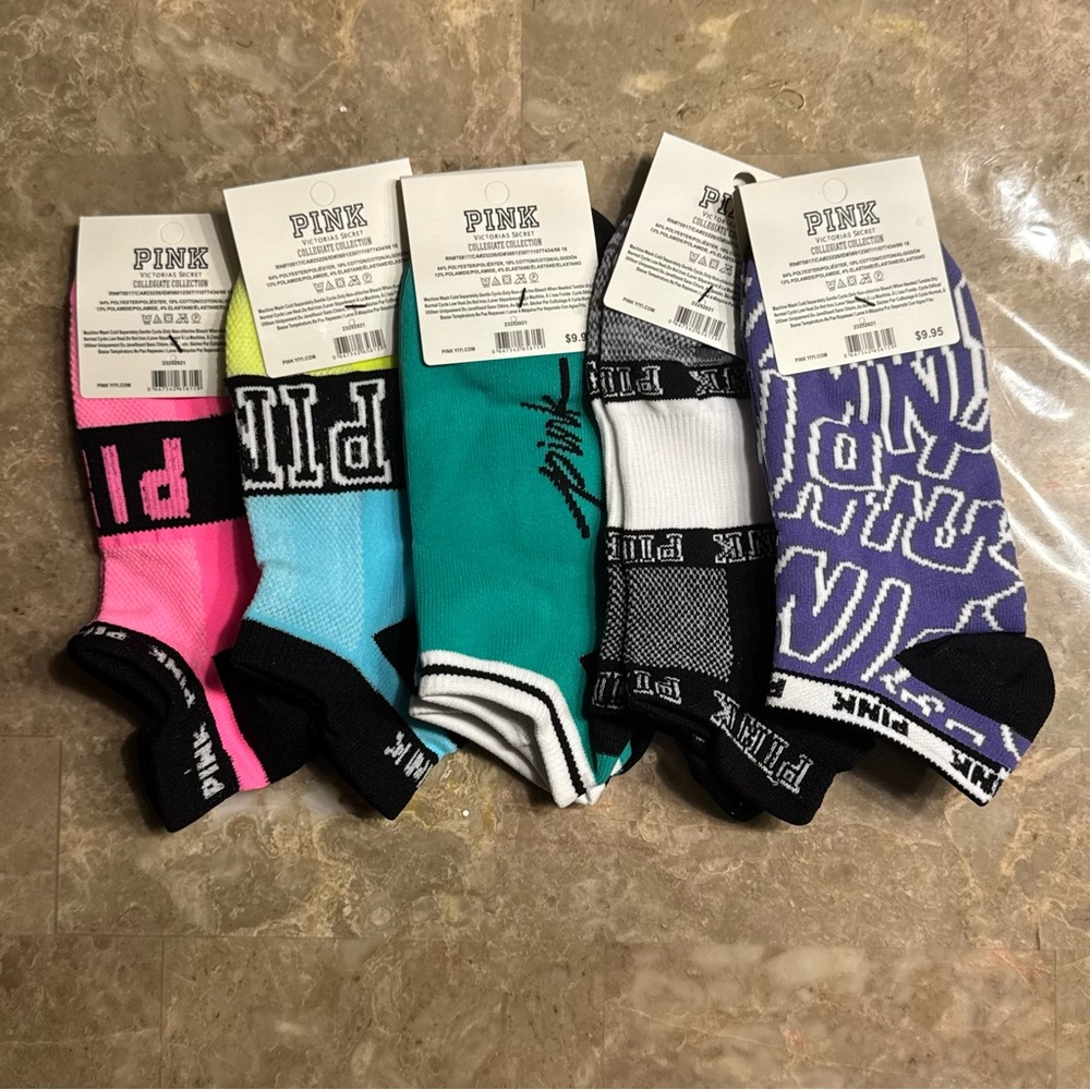 PINK Victoria's Secret Women's Colorful Sock Set